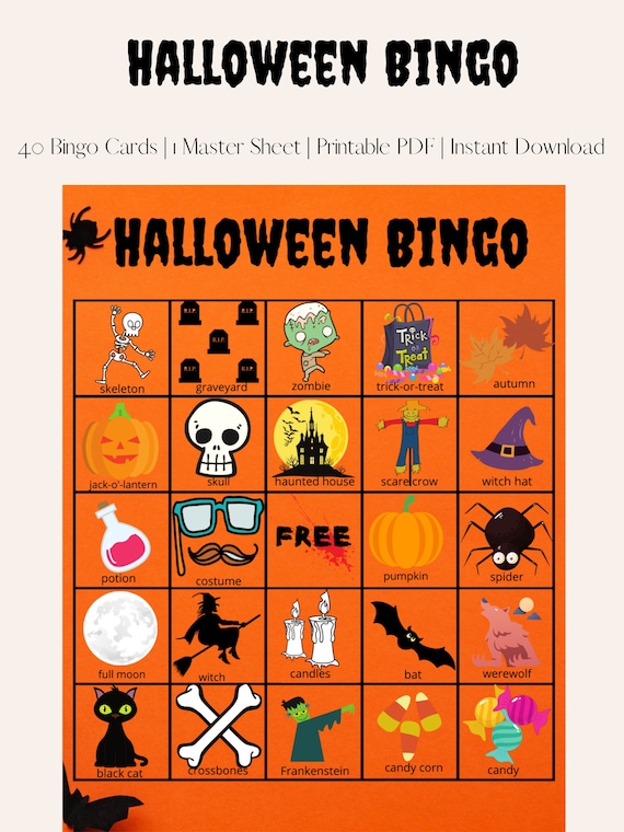 Halloween Party Spiele Halloween Spiel zum Ausdrucken Bingo☪ Explore o