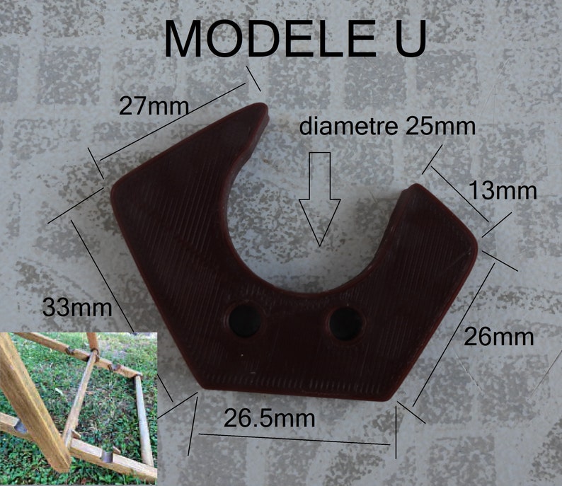 jeu de crémaillères de remplacement renforcées pour dossier de bain de soleil, transat et fauteuil de jardin U (jeu de 6)