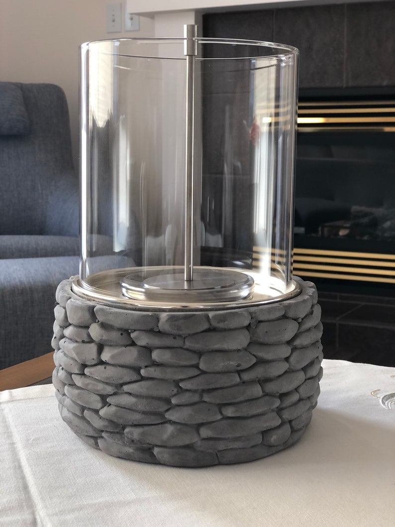 outdoor tabletop fireplace on Tabletop Fireplace Fire Pit Fire Bowl Portable Bio Etsy