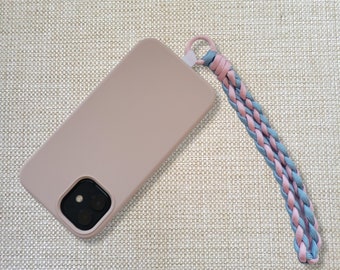 Geflochtene Handyschlaufe, iPhone Samsung Anhänger, Handyzubehör