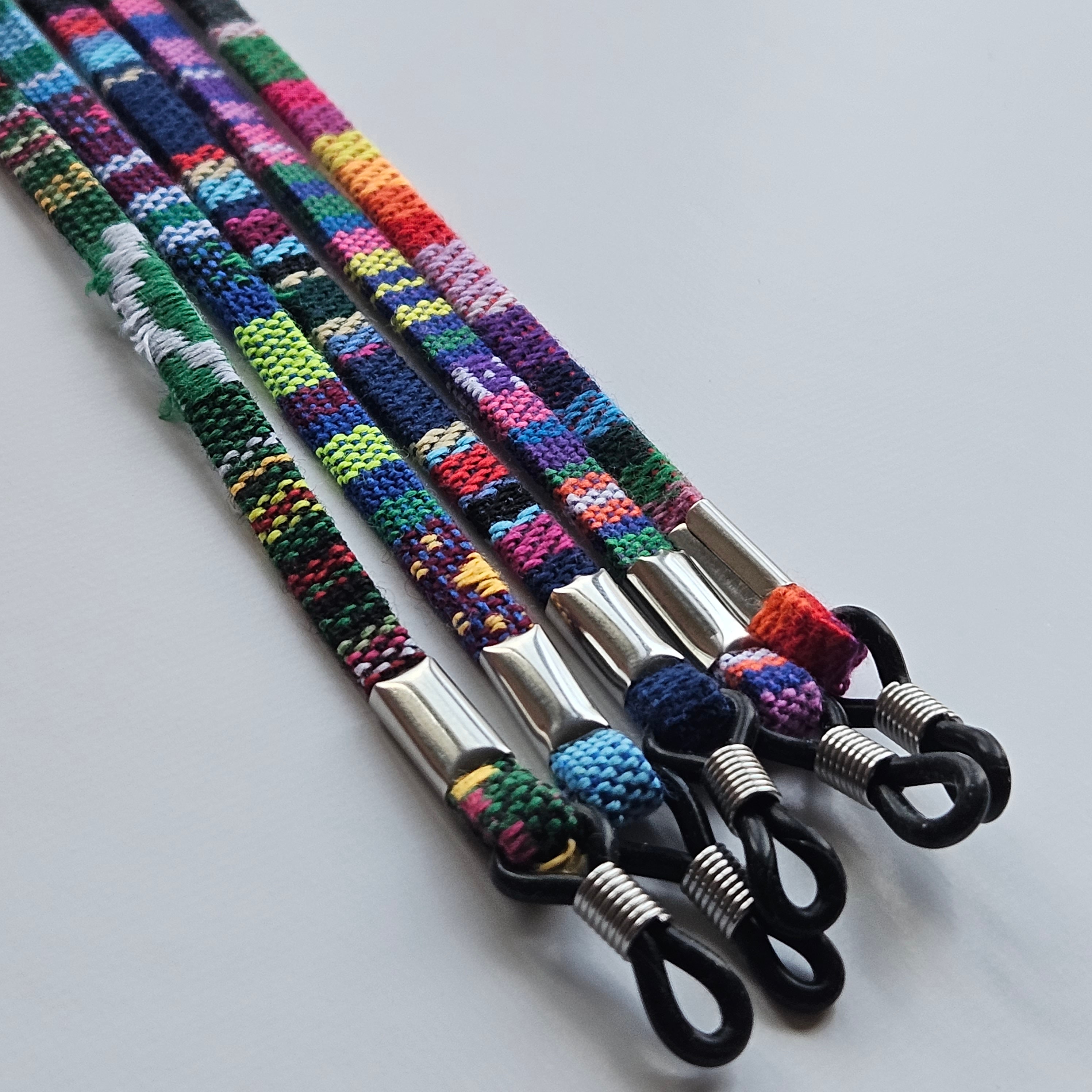 Glasses Holder, Glasses Strap, Sunglass Rope Straps, Multi-Colour Bohemian Cord Eyeglass Lanyard, Eyeglass Chains, Ethnic Eyeglass Necklace