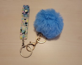 Cadeau de Noël pour les travailleurs de la santé et les enseignants, extracteur de carte de débit avec porte-clés Pom Pom, protection pour les ongles longs @ATM, pince de carte d'identité