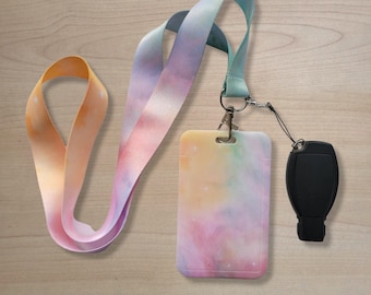 Lanyards with Badge Holder for Healthcare Workers , Christmas Gift for Teachers, Strap Neck for Car Keys, ID Cards, Key Fob and Earphones