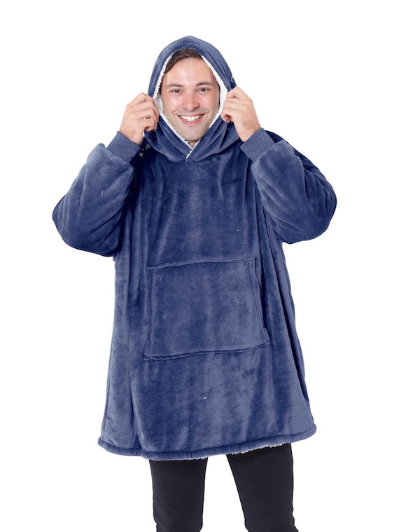 Sherpa lined shop hooded blanket