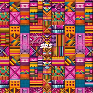 African Stretch Kente Fabric/African Stretch Fabric/Yard.