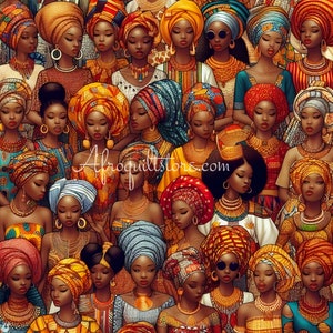 African Queens Majestic Fabric/ African fabric by the yard.