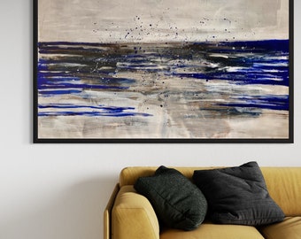 Large Abstract Painting, Contemporary Art, Size 140 x 100 cm (55,1 x 39 inches)
