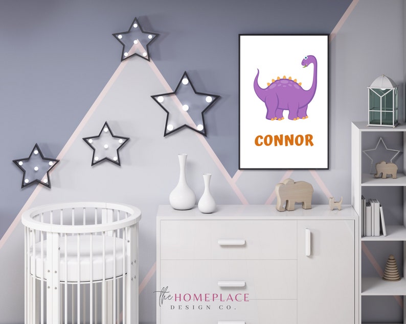 Personalised Space Dinosaur Name Print Boys Nursery Room Wall Art Picture Personalised Space Dinosaur Name Print Boys Nursery Room Wall Art Picture