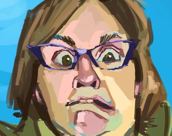 Funny quick custom digital painting of your photograph