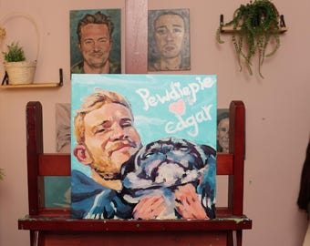 Portrait Painting Custom Acrylic or Oil on Canvas: Personalized Art Commission