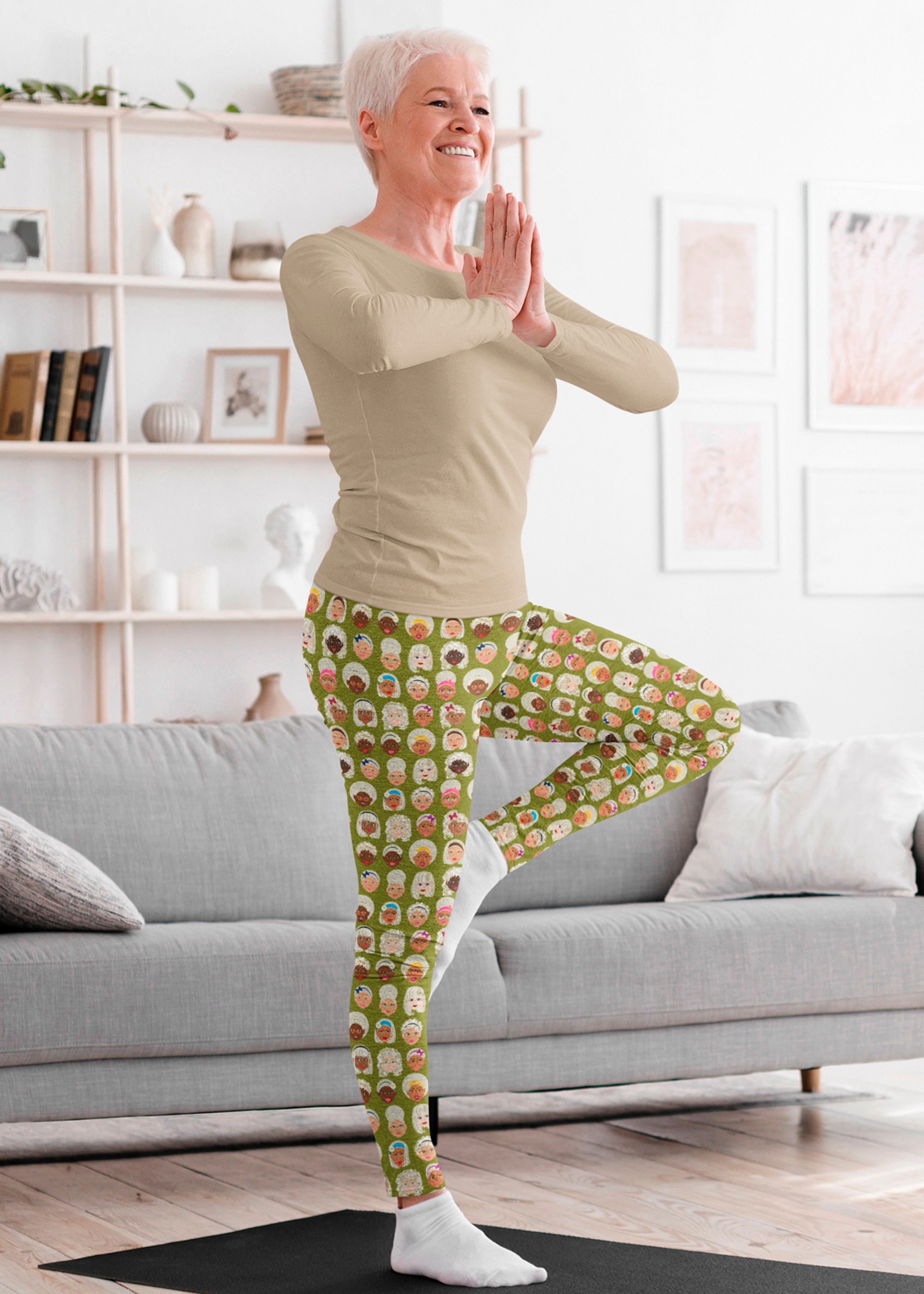 Gorgeous Grandmas Women&rsquo;s Casual Leggings Olive | Etsy