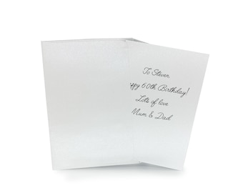 Personalised custom message card