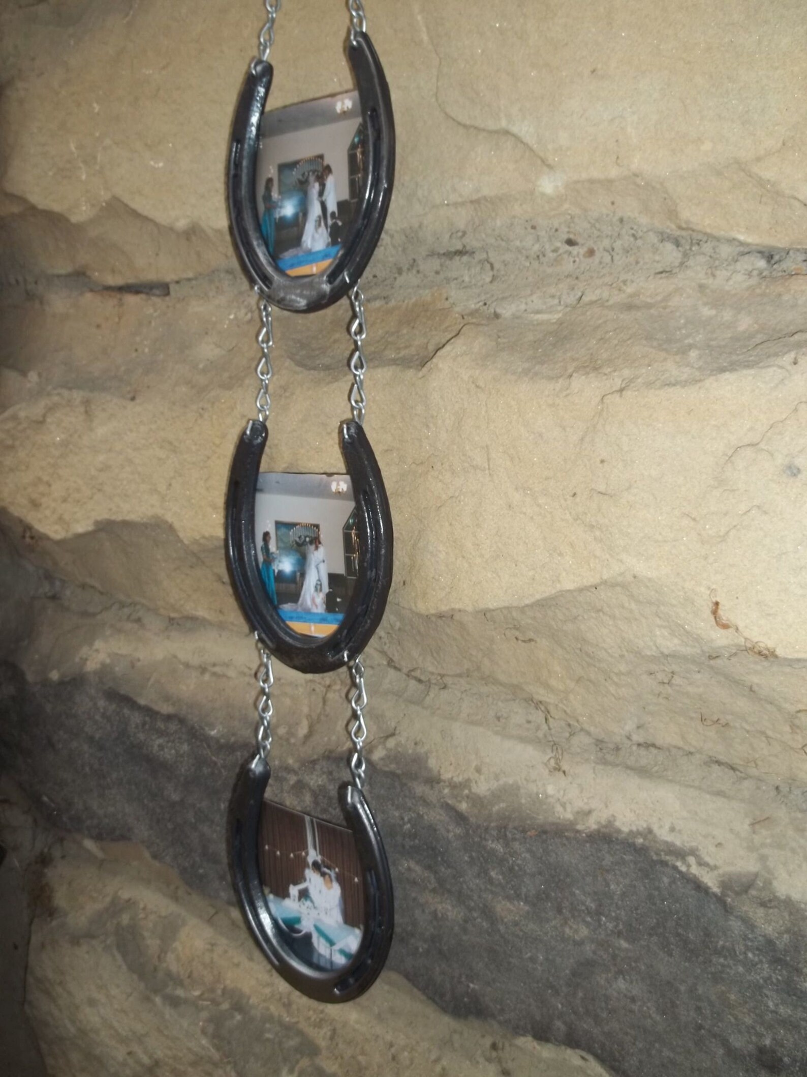 Horseshoe Picture Frame 3 Tier Picture Frame Horseshoe Art Etsy