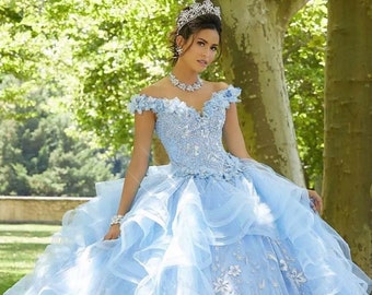 blue sweet 16 dresses