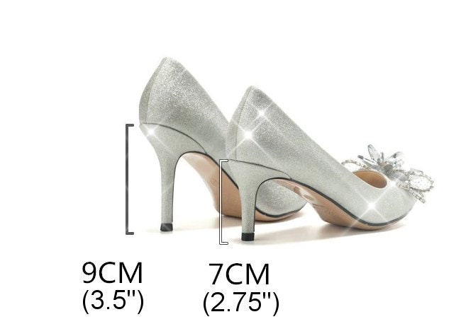 10% OFF Cinderella Shoes Sparkling Crystal Glitter & | Etsy