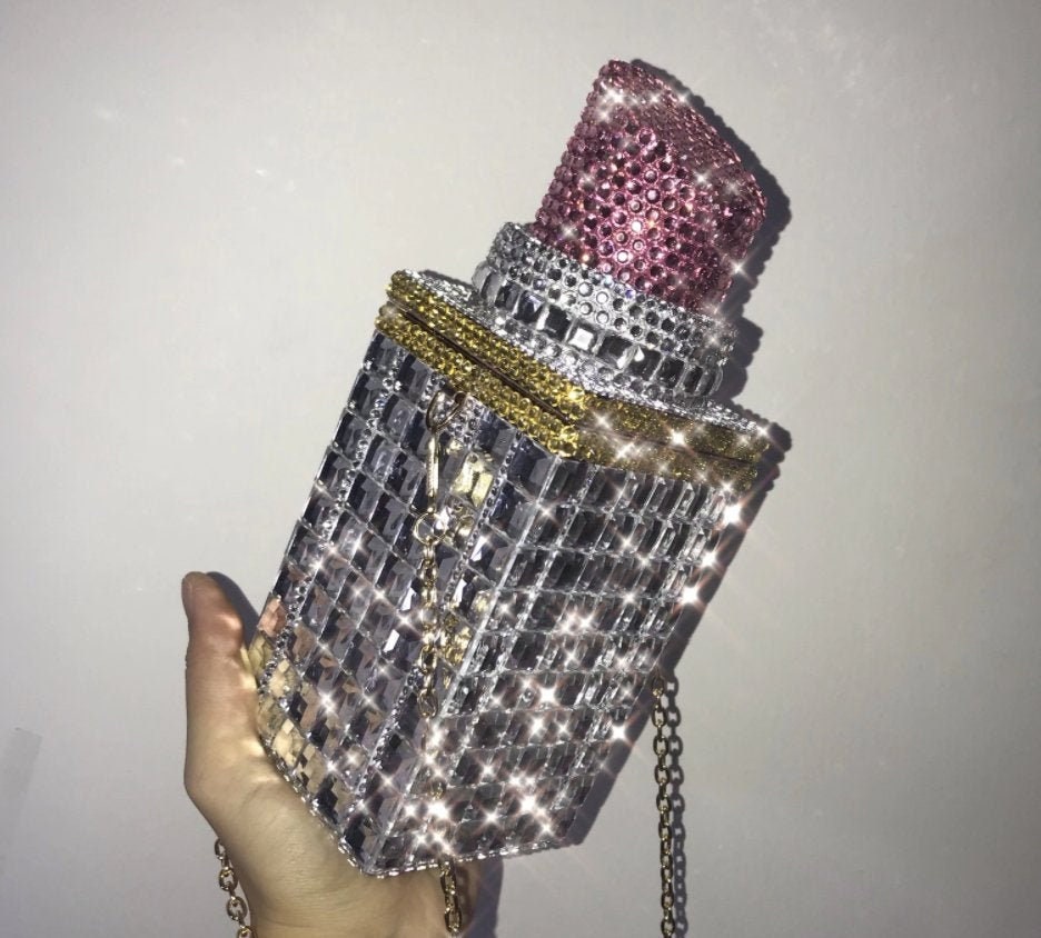 rhinestone lipstick purse