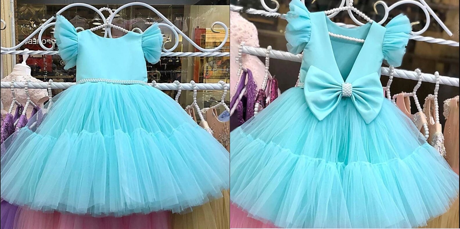 10 OFF Brianne Beautiful Powder Blue Baby Girl Dress Tulle Etsy