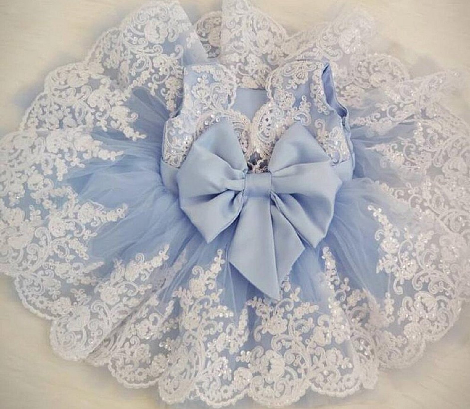 10 OFF Daphne Beautiful Powder Blue Baby Girl Dress Lace Etsy