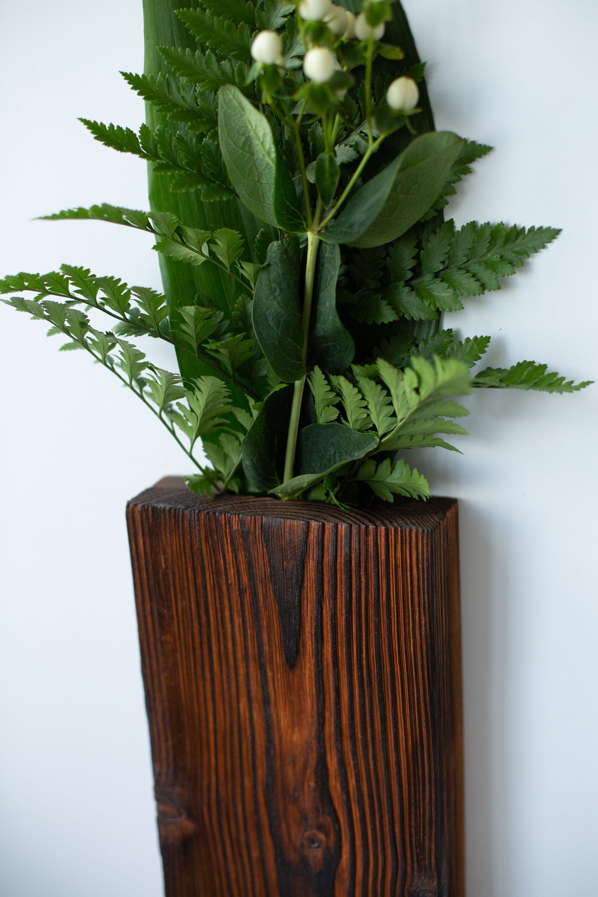 Wood Wall Pocket Wooden plant holder Wall Hanging for Etsy