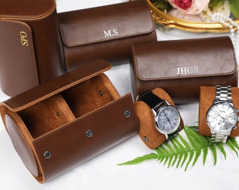 Luxury Leather Watch Roll Travel Case for Men and Women,Travel Watch Case  Holds 3 Watches Storage & …See more Luxury Leather Watch Roll Travel Case