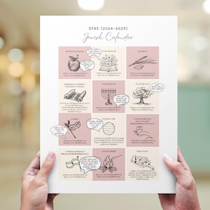 Funny Jewish calendar 5785 / 2024-2025 digital download