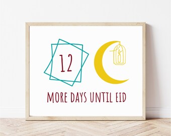 More Days Until Eid svg, countdown to Eid svg, count the days of Ramadan svg, Eid svg, Muslim svg, Arabic svg, Islamic svg, Muslim education