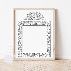 Hébreu Papercut frame svg | Forgelumineuse | Je suis à ma bien-aimée et ma bien-aimée est à moi, ani l'dodi v'dodi li papercut svg