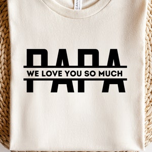 Papa split monogram svg/ Papa personalizzato svg/ papa svg/ festa del papà svg/ papa svg con nomi / papa png/ papa sublimazione/ papa per cricut