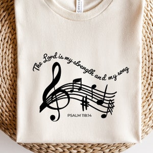 The Lord is my strength and my song svg | Christian svg | Faith Cricut svgs for Christian gifts | Lord strength svg