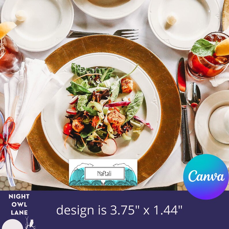 Passover Placecard Canva Template Passover Placecards | Etsy