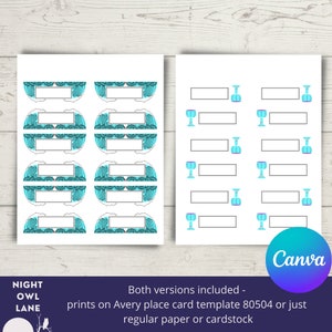 Passover Placecard Canva Template | Passover Placecards | Canva ...