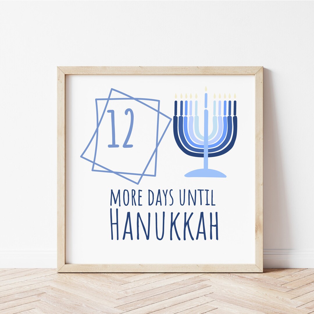 Days Until Hanukkah Svg Hanukkah Svg Jewish Svg Svg Etsy