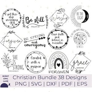 Faith svg bundle | faith svg |  Bible verse svg | Christian svg bundle | scripture svg | spiritual svg | religious svg | svg bundle | Cricut