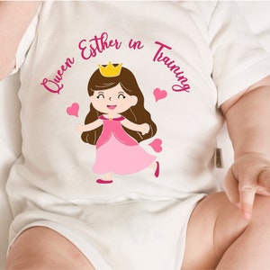 Queen Esther in Training svg, Purim svg, cute Purim svg for girl&#39;s t shirt, Purim svg for baby girl, Queen Esther svg, princess in training