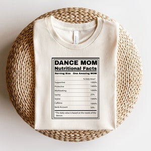 Dance Mom Nutrition Facts SVG |  danse maman svg | fichiers svg pour cricut