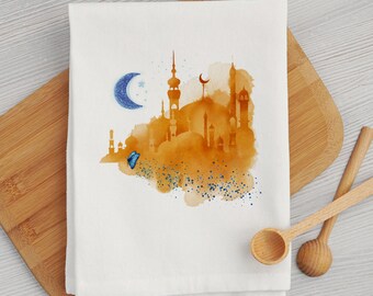 Watercolor Ramadan png, Watercolor Islamic png, Watercolor mosque png, watercolor Muslim city skyline, Islamic png, for muslim gifts