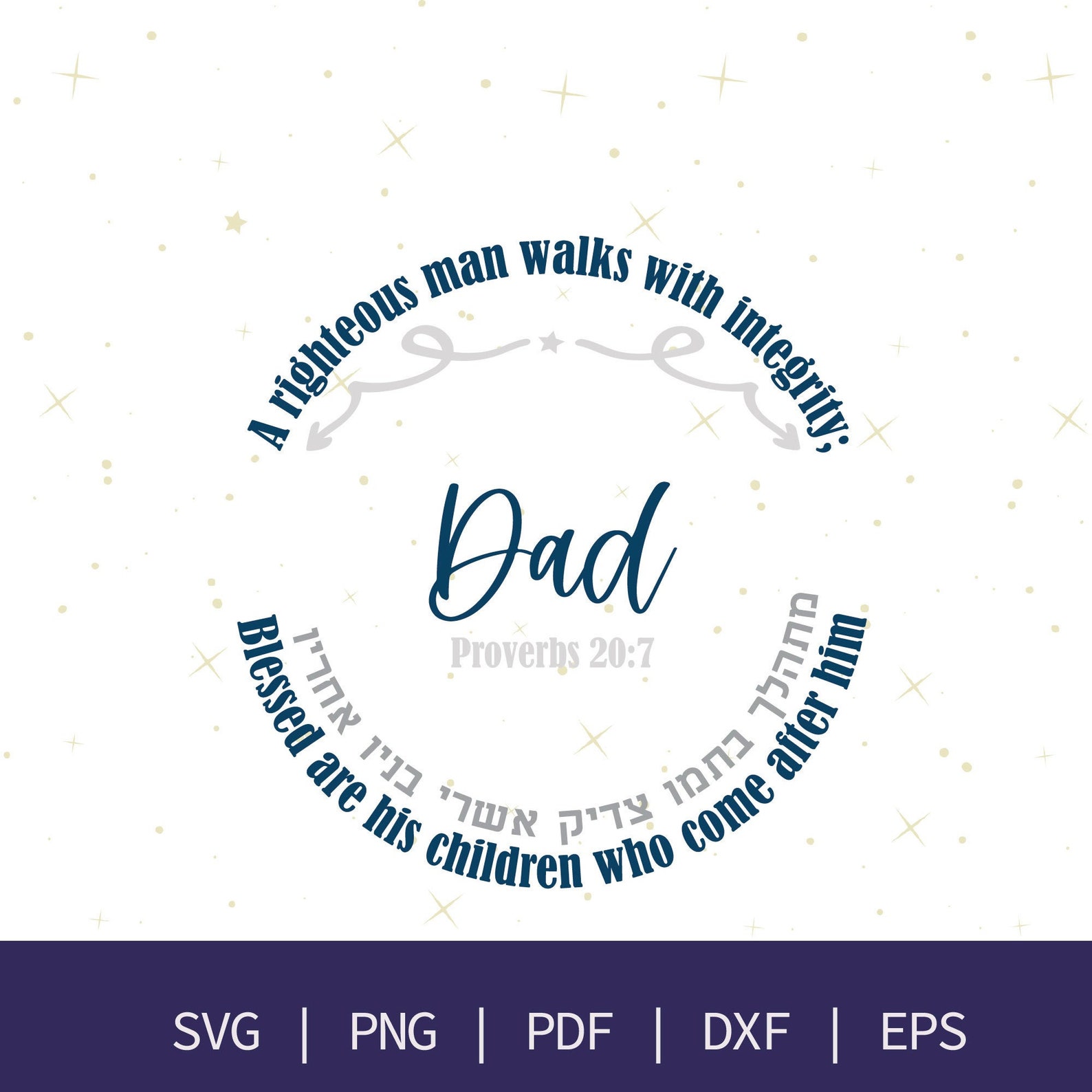 Personalized Father's Day svg Religious fathers day svg | Etsy