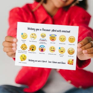 Modèle Canva de carte de voeux de Pâque drôle, carte de Pâque personnalisée, carte de Pâque, jolie carte de Pâque, carte de Pâque emoji, Pâque