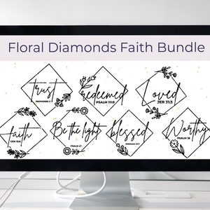 Fede svg bundle / Scrittura svg / floreale svg / Christian svg / Bibbia versetto svg / disegnato a mano svg / svg bundle / religioso svg / spirituale