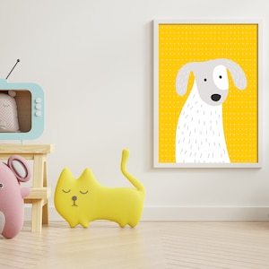 Dog Poster / Printable Nursery Art / Instant Download / Kids Wall Art / Digital Print /Kids Room Decor / Nursery Art.