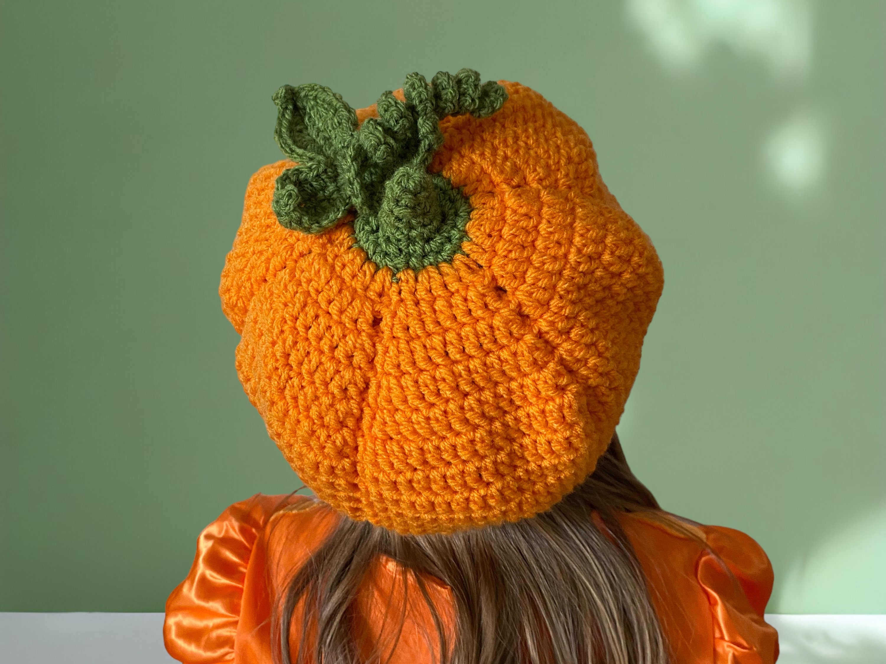 Crochet pumpkin hat pattern hotsell