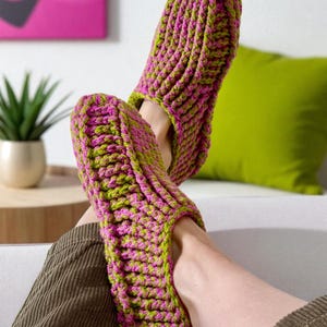 Crochet Slipper Socks Pettern image 6