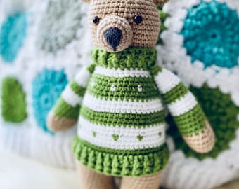 Gehaakt teddybeer speelgoedpatroon / Amigurumi.