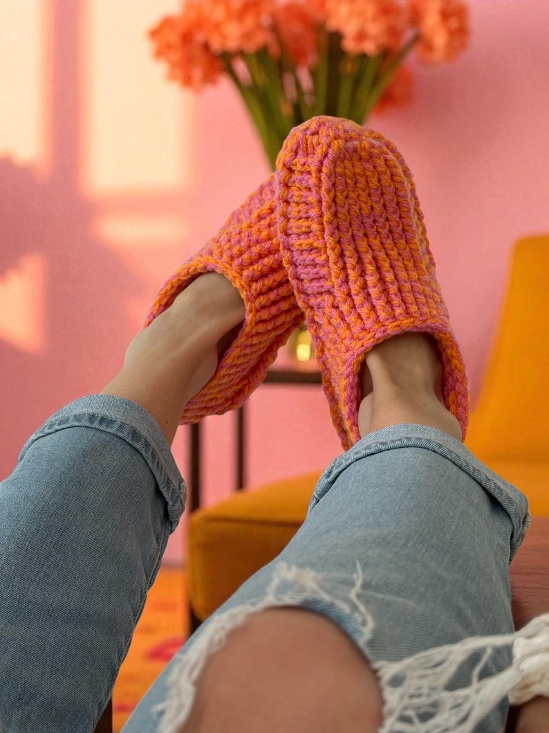 Crochet Slipper Socks Pettern image 7