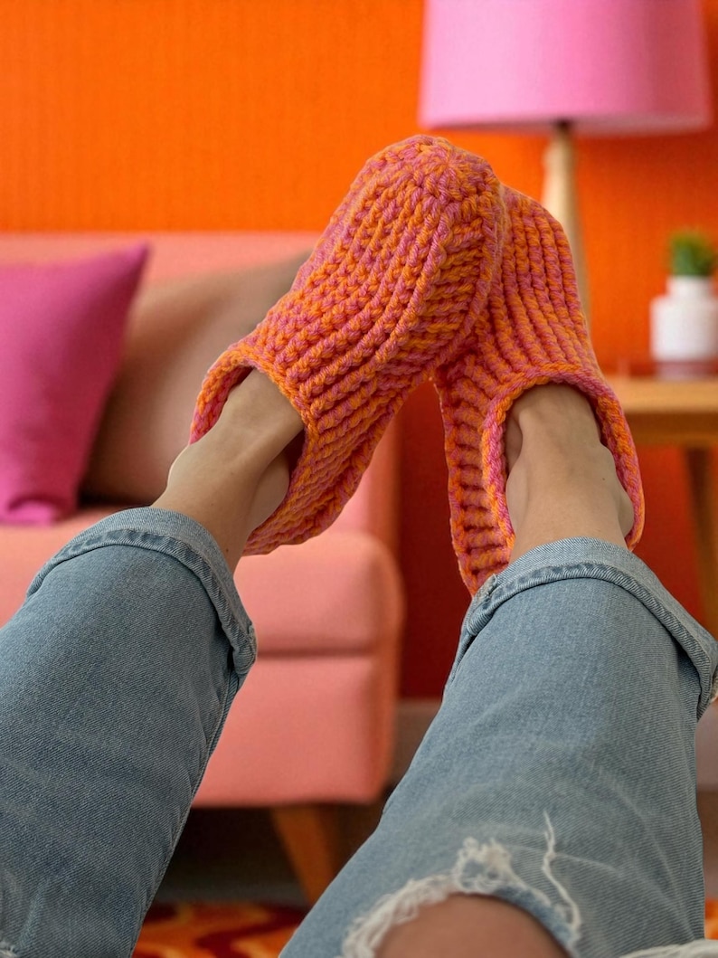 Crochet Slipper Socks Pettern image 5