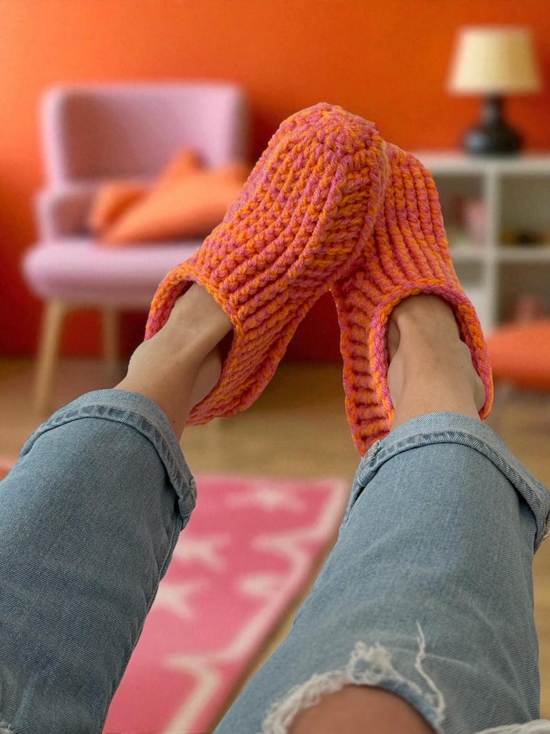 Crochet Slipper Socks Pettern image 13