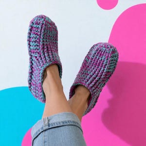 Calcetines pantuflas de crochet Pettern