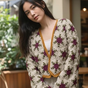 Thistle Hex Cardigan Pattern