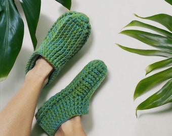 Crochet Slipper Socks Pettern