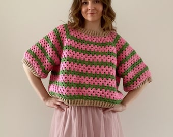 Strawberry Oversized Sweater / Top.